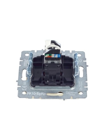 Розетка компьютерная СП RJ45 кат.5E BRITE РК10-БрКр механизм беж. IEK BR-K10-1-K10