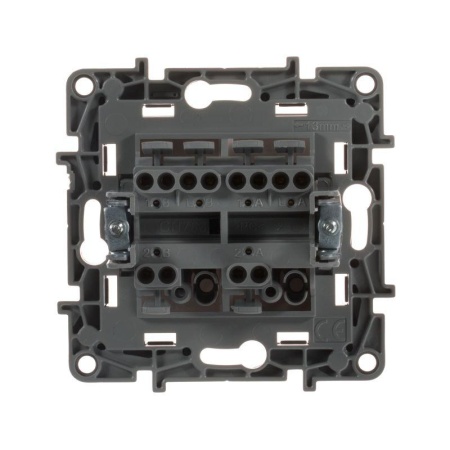 Переключатель 2-кл. СП Etika Plus 10А IP20 250В 10AX безвинтов. зажимы механизм сл. кость IEK 672312