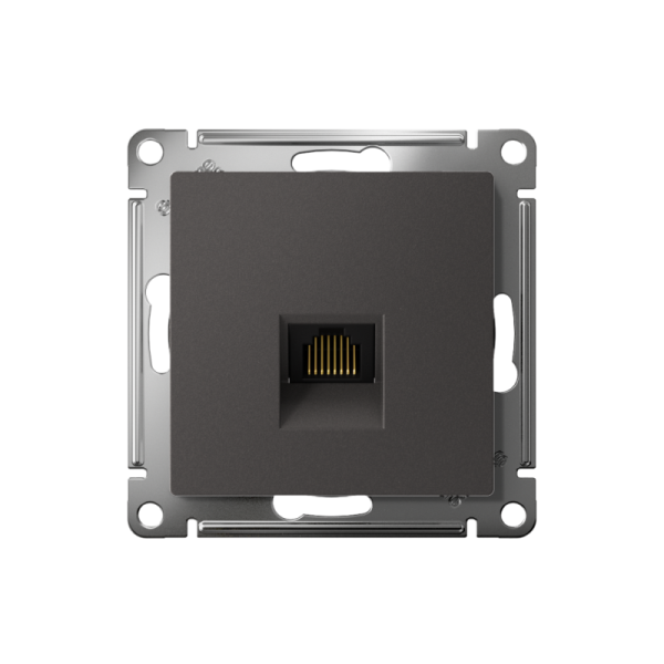 Розетка компьютерная AtlasDesign RJ45 кат.5E механизм базальт SE ATN001483