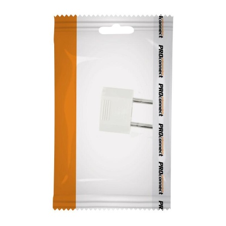 Переходник сетевой плоский "Тефаль" бел. (инд. упак.) PROCONNECT 11-1041-9