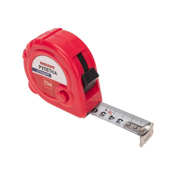 Рулетка измерительная Стандарт 7.5мх25мм Rexant 12-9008