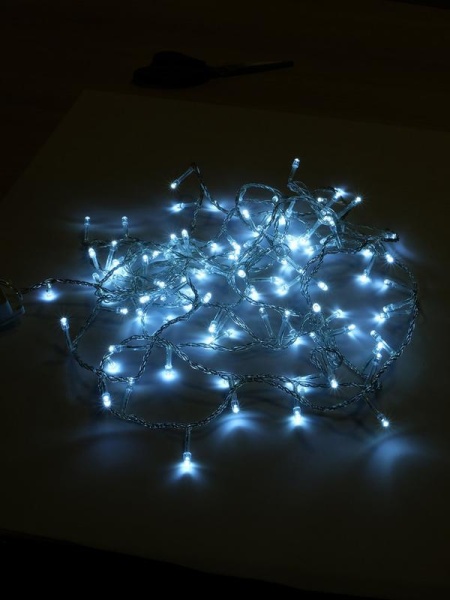 Гирлянда ILD100C-TW 100LED бел. 5м провод прозр. Shlights 4690601042750