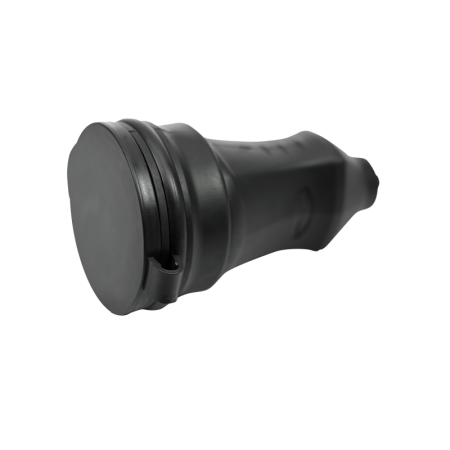 Розетка 1-м MultiSet 16А 250В IP44 с заземл. каучук черн. SE MST4002BK