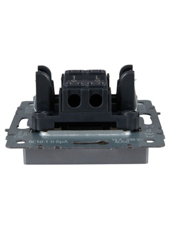 Выключатель 1-кл. СП BRITE ВС10-1-0-БрА 10А механизм алюм. IEK BR-V10-0-10-K47