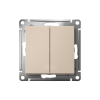 Переключатель проходной 2-кл. СП AtlasDesign 10А (сх. 6/2) 10AX механизм песочн. SE ATN001265