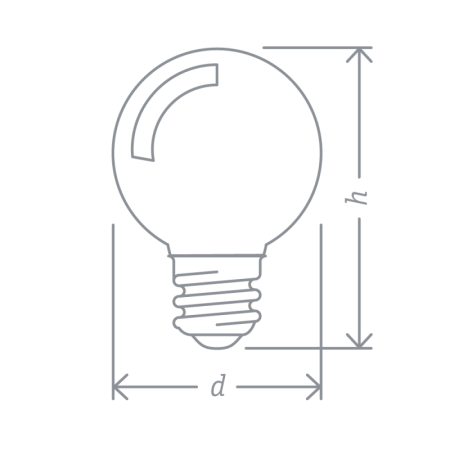 Лампа светодиодная 71 829 NLL-G45-1-230-B-E27 1Вт шар E27 176-264В син. Navigator 71829