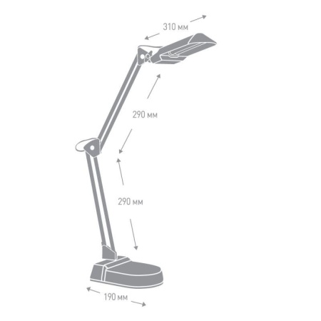 Светильник KD-017A настол. база + струбцина 230В 11Вт КЛЛ 2G7 бел. Camelion 3277