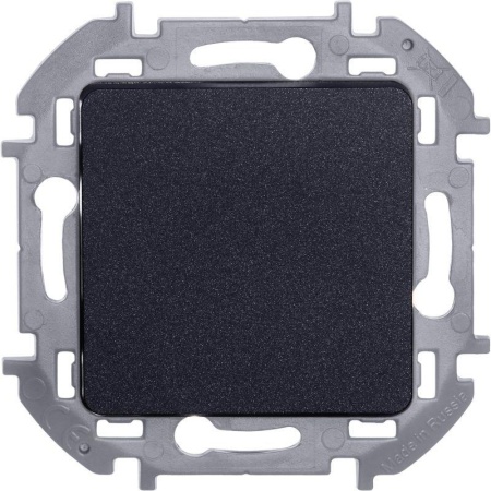 Переключатель 1-кл. Inspiria 10А IP20 250В 10AX механизм антрацит IEK 673653