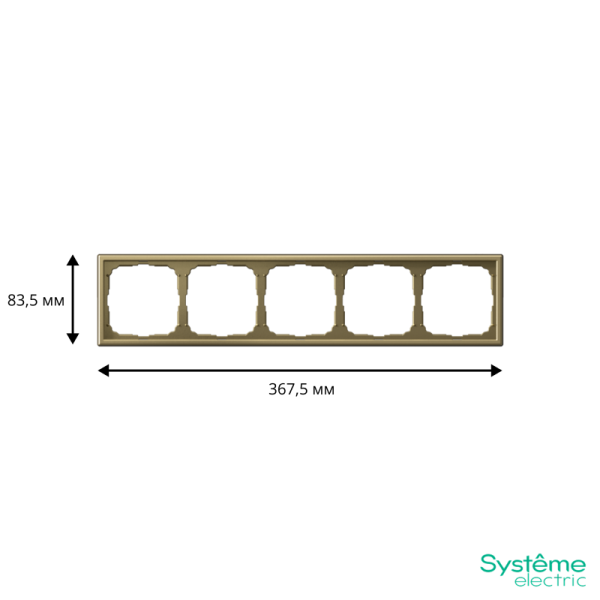 Рамка 5-м ArtGallery зол. SE GAL001605