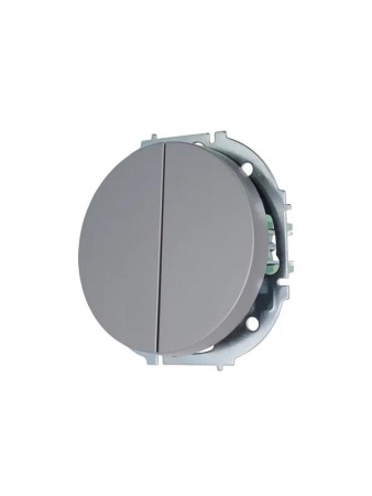 Выключатель 2-кл. СП OSEN 10А IP20 механизм сер. матов. LEZARD 743-7488-101