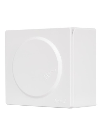 Розетка 1-м ОП LETO с заземл. с крышкой LETO ПБТ бел. LEZARD 752-0200-123B