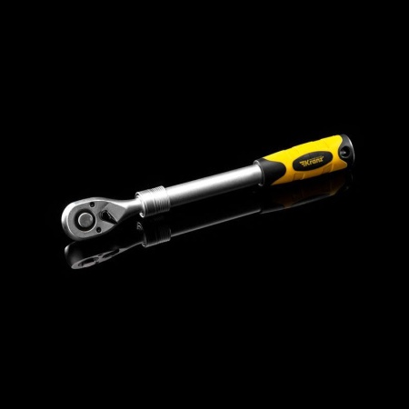 Ключ телескопический трещоточный 1/2 330-460мм CrV двухкомпонентн. рукоятка Kranz KR-12-8411