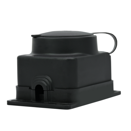 Колодка удлинителя 1-м MultiSet 16А 250В IP44 с заземл. каучук черн. SE MST4003BK