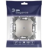 Выключатель Elegance 14-1102-16 250В 10АХ с подсветкой титан Эра Б0065785