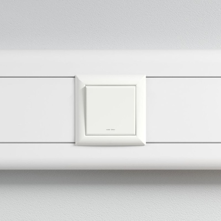 Выключатель модульный 1-кл. 2мод. Avanti "Белое облако" 16А IP20 бел. DKC 4400102