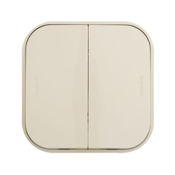 Выключатель 2-кл. ОП Quteo 10А IP20 10AX сл. кость IEK 782232