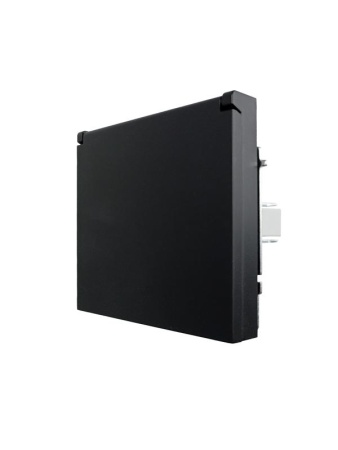 Розетка 1-мест. с/з с крышкой ПБТ СП ZIMA IP20 16А безвинт. зажим черн. бархат LEZARD 704-4288-123BQC