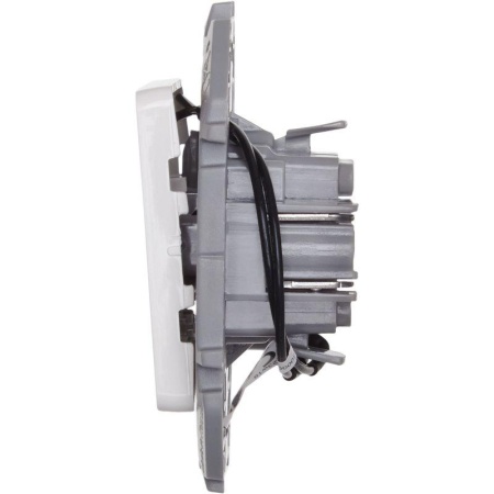 Выключатель 1-кл. Inspiria 10А IP20 250В 10AX с подсветкой/индикацией механизм бел. IEK 673610