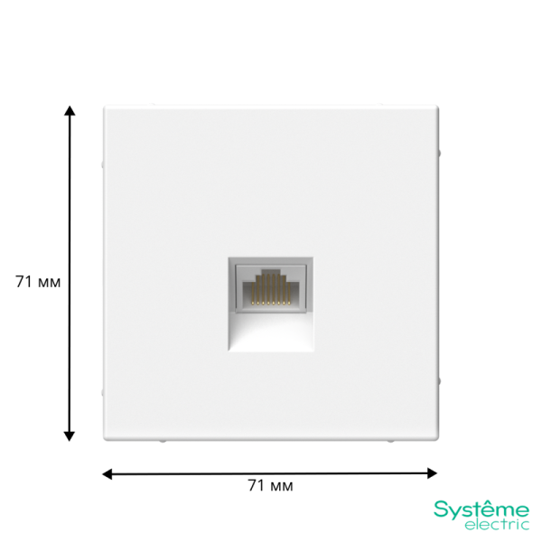 Розетка компьютерная ArtGallery RJ45 кат.5E механизм лотос SE GAL001383