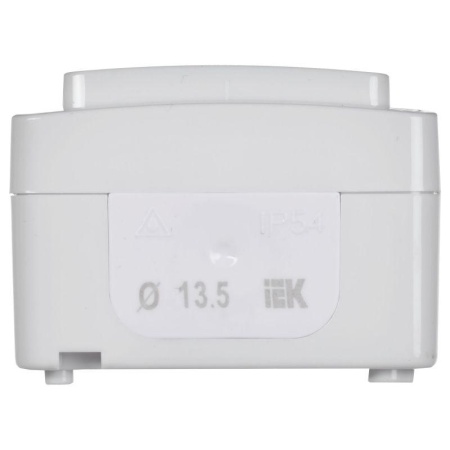 Выключатель кнопочный 1-кл. ОП Гермес Plus 10А IP54 ВСк20-1-0-ГПБ цвет клавиши: бел. бел. IEK EVMP13-K01-10-54-EC