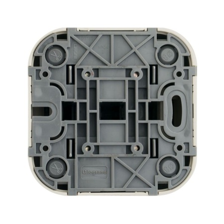 Выключатель 2-кл. ОП Quteo 10А IP20 10AX сл. кость IEK 782232