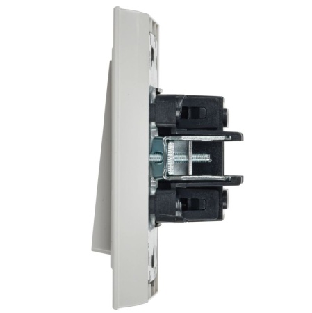 Выключатель 2-кл. СП BRITE ВСР10-2-0-БрБ 10А в сборе бел. IEK BR-V20-0-10-K01-F