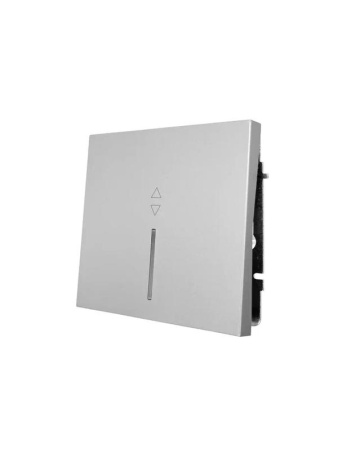 Выключатель проходной 1-кл. с индик. СП ZIMA IP20 10А безвинт. зажим сер. матов. LEZARD 704-7488-114QC