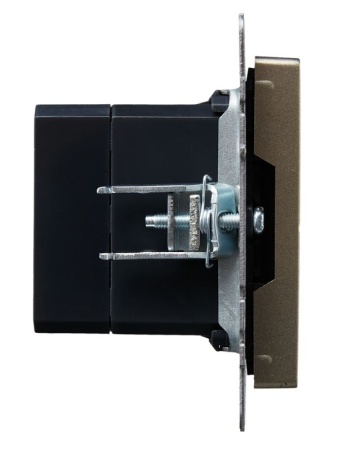 Розетка BRITE USB A+A 3.1А РЮ10-1-БрШ механизм шампань IEK BR-U21-D31-K37