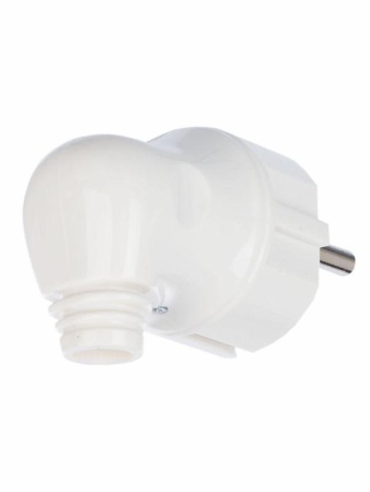 Вилка угловая ВПу11-01-Ст разборная с заземл. 16А бел. IEK EVP11-16-01-K01