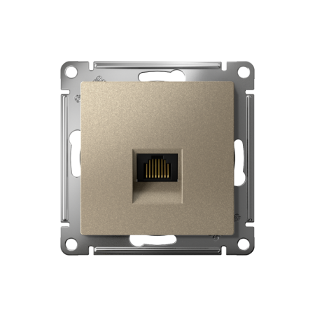 Розетка компьютерная AtlasDesign RJ45 кат.5E механизм шампань SE ATN000583