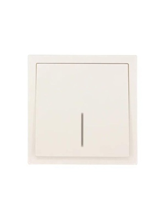 Выключатель 1-кл. с индик. СП ZIMA IP20 10А безвинт. зажим слон. кость LEZARD 704-9088-111QC