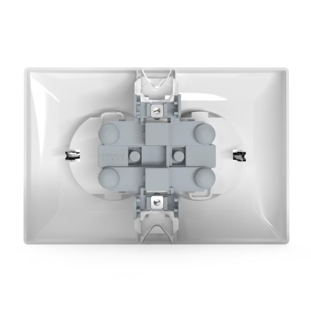 Розетка 2-м СП AVA 16А IP20 с заземл. защ. шторки в сборе бел. TOKOV LIGHT TKL-AV-R2FZSF-C01