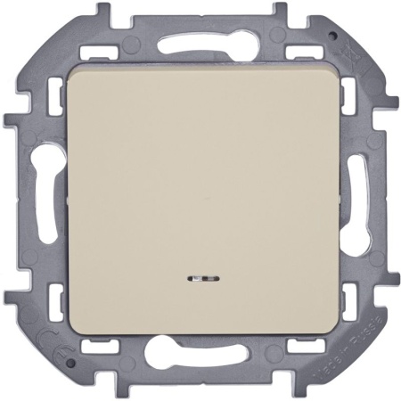 Выключатель 1-кл. Inspiria 10А IP20 250В 10AX с подсветкой/индикацией механизм сл. кость IEK 673611