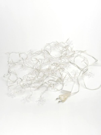 Гирлянда "Бахрома" DICLD-100WW-C 100 теплых бел. светодиодов 1.7х0.5м с насадками SHLights 4690601047205