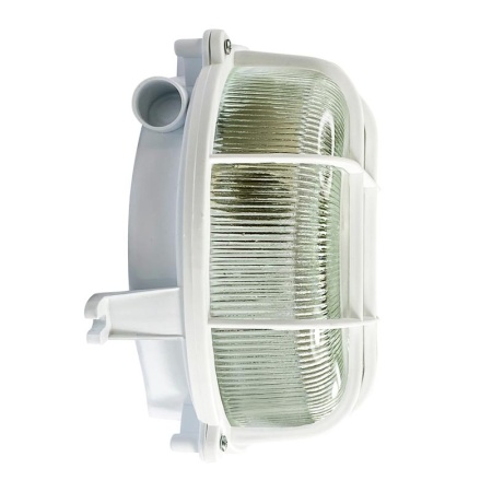 Светильник НПП 03-100-007 "Креа" круг 1х100Вт E27 IP44 корпус с решеткой бел. Элетех 1005500877