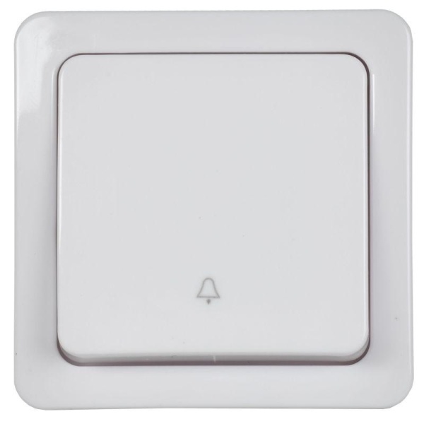 Выключатель кнопочный 1-кл. ОП Гермес Plus 10А IP54 ВСк20-1-0-ГПБ цвет клавиши: бел. бел. IEK EVMP13-K01-10-54-EC